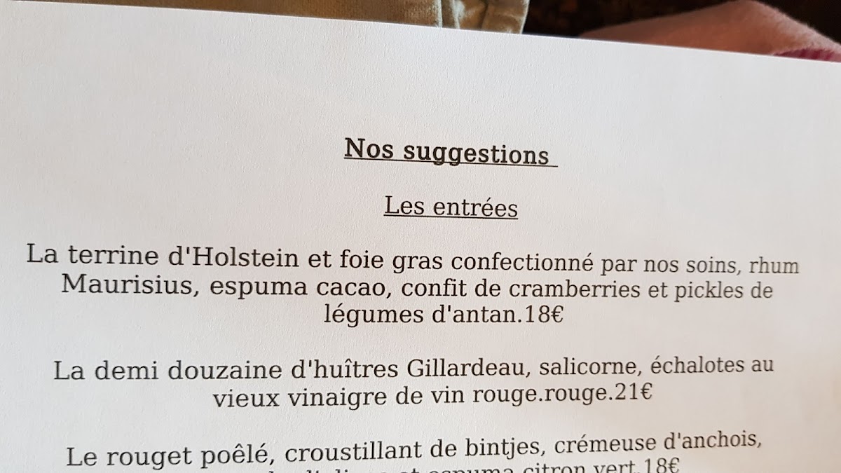 Menu Cuisine D'hier Et D'aujourdhui-1